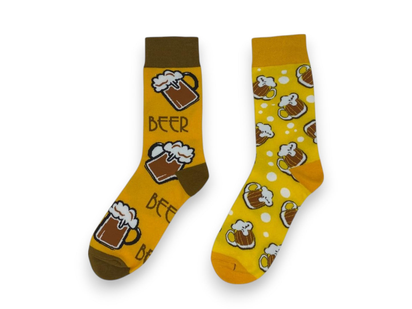 Beer Mug Pattern Socks