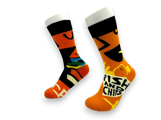 Fish & Chips and Burger Socks Sockeroo