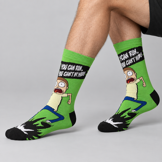 rick and morty novelty socks