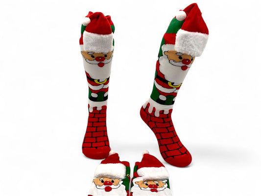 Santa Claus kids x mas Knee Socks