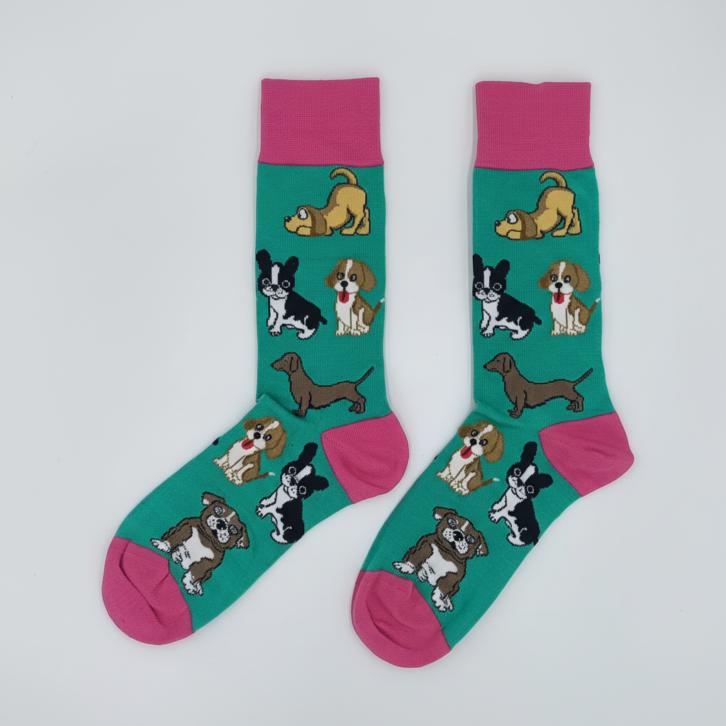 puppy themed novelty socks