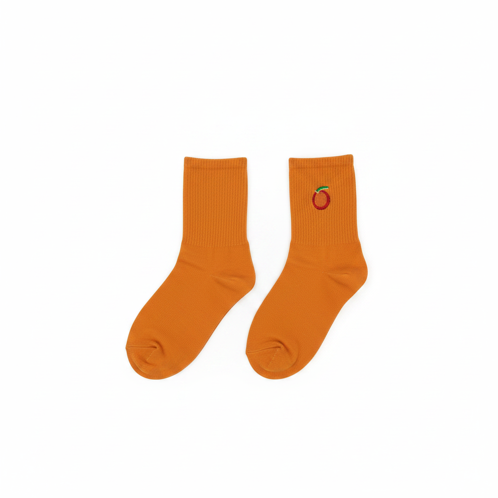orange themed socks