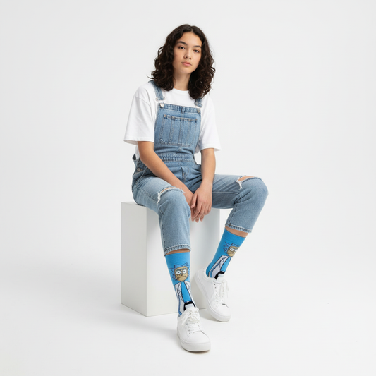 Professional studio shot - seated pose