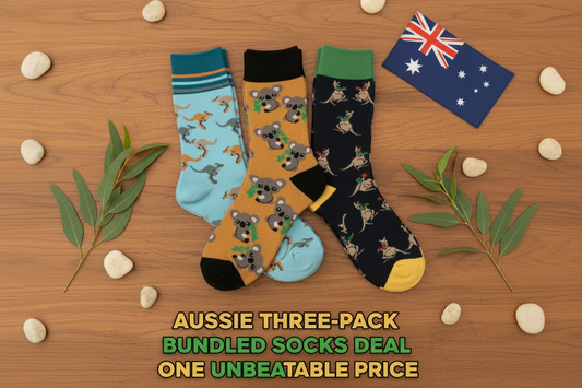 Our Ultimate Aussie Three-Pack Socks Bundle