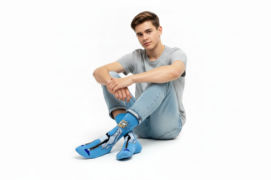 Rick & Morty Rick Blue Socks: Step into the Multiverse of Comfort and Style!