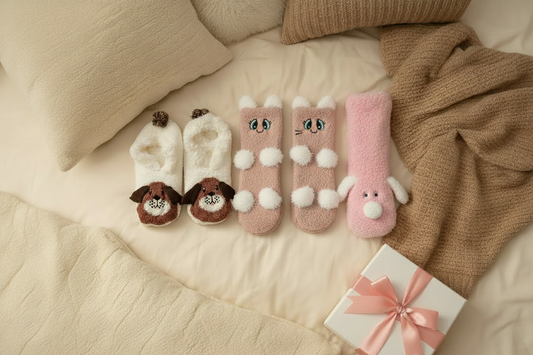 The novelty winter socks three-pack bundle