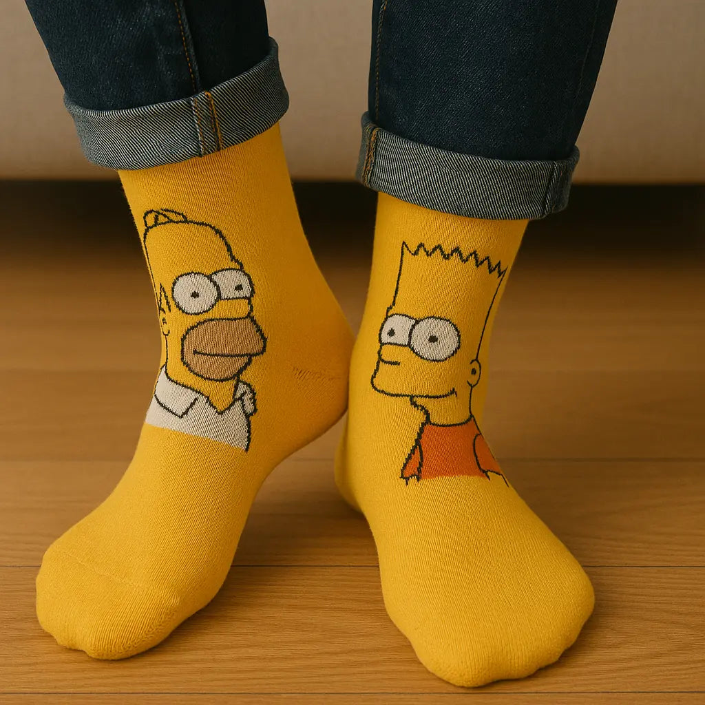 The Simpsons novelty socks collection