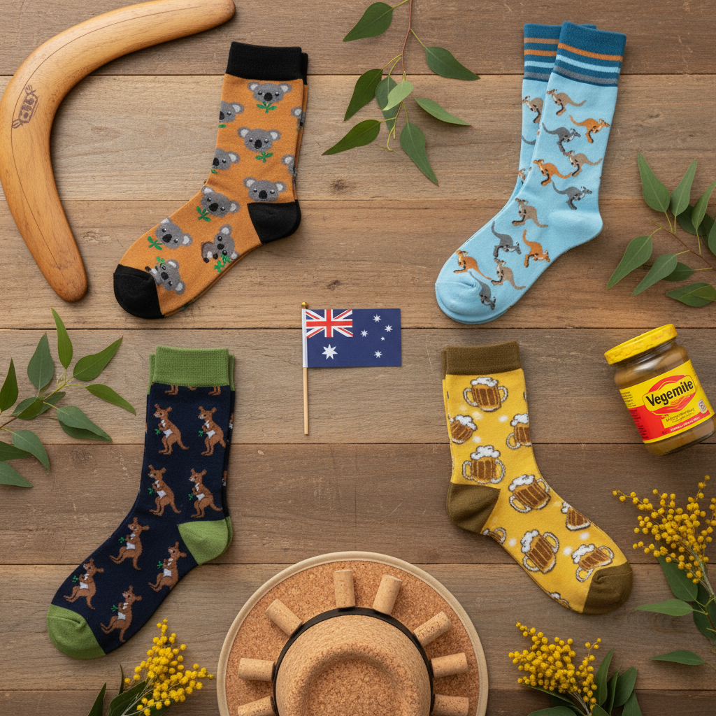 The Australian novelty socks collection