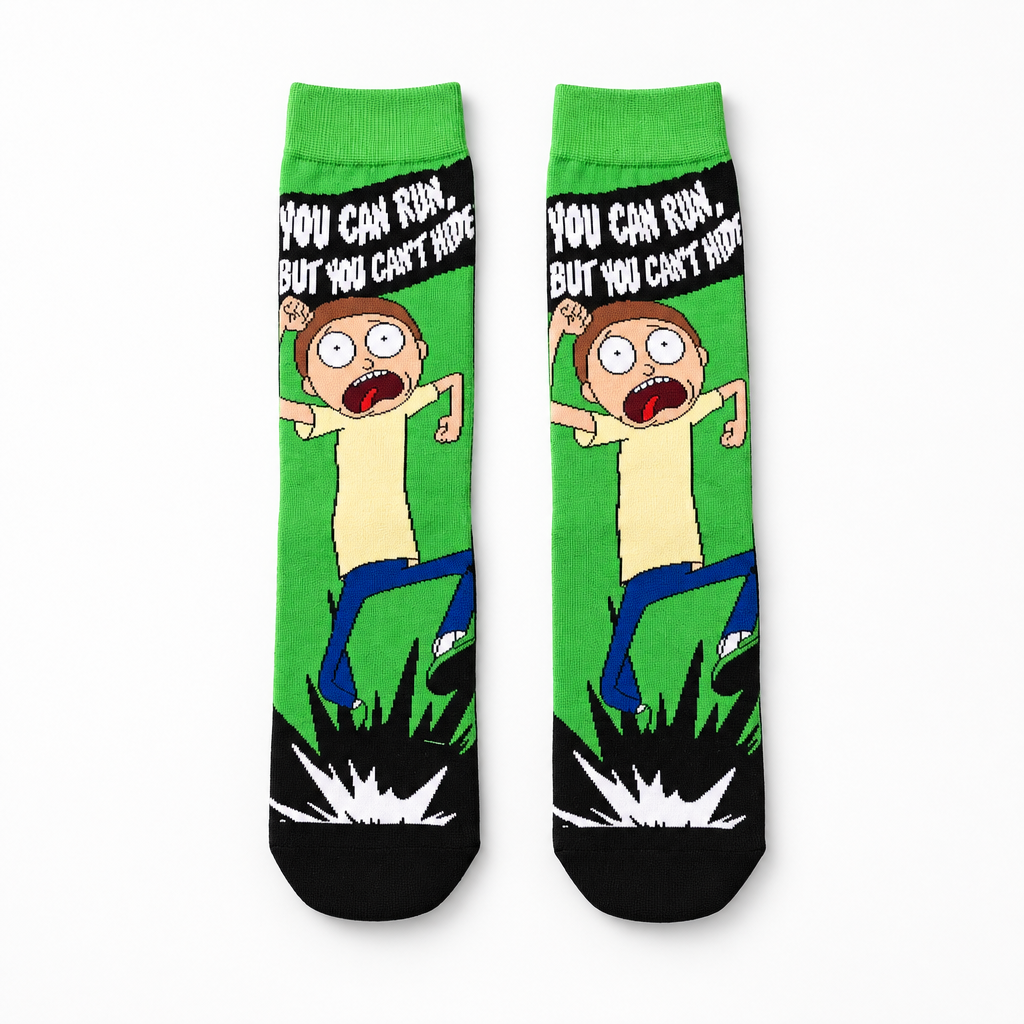 rick and morty mens socks