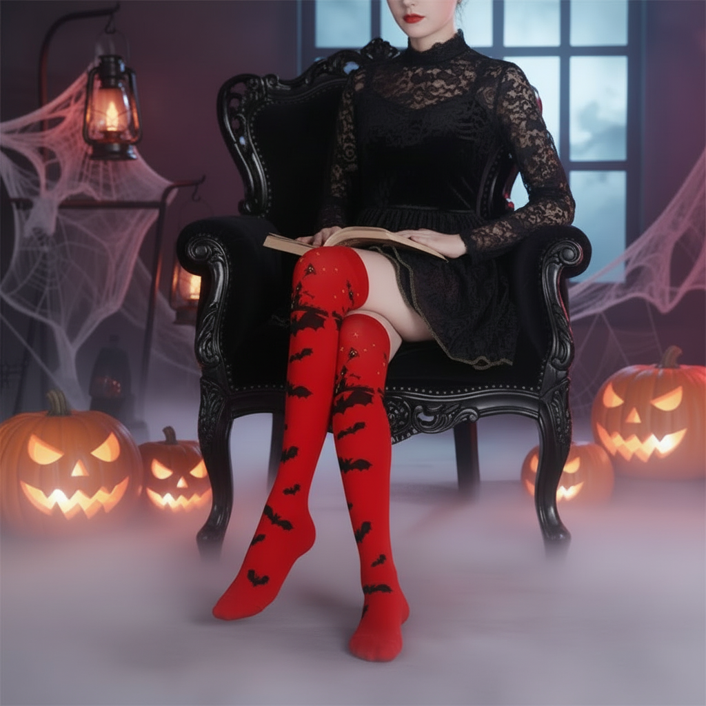 halloween knee socks for women
