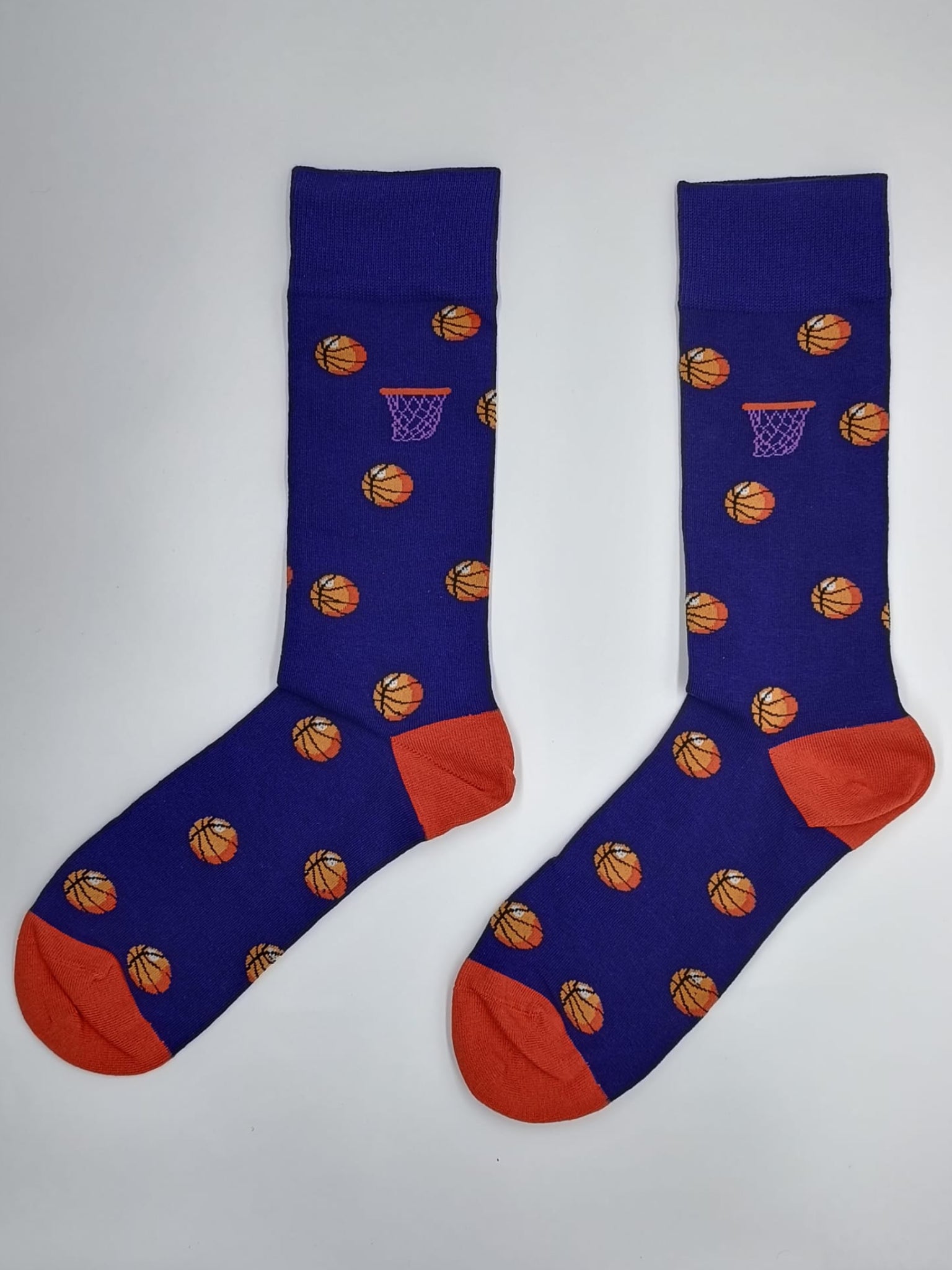 novelty basketball pattern socks