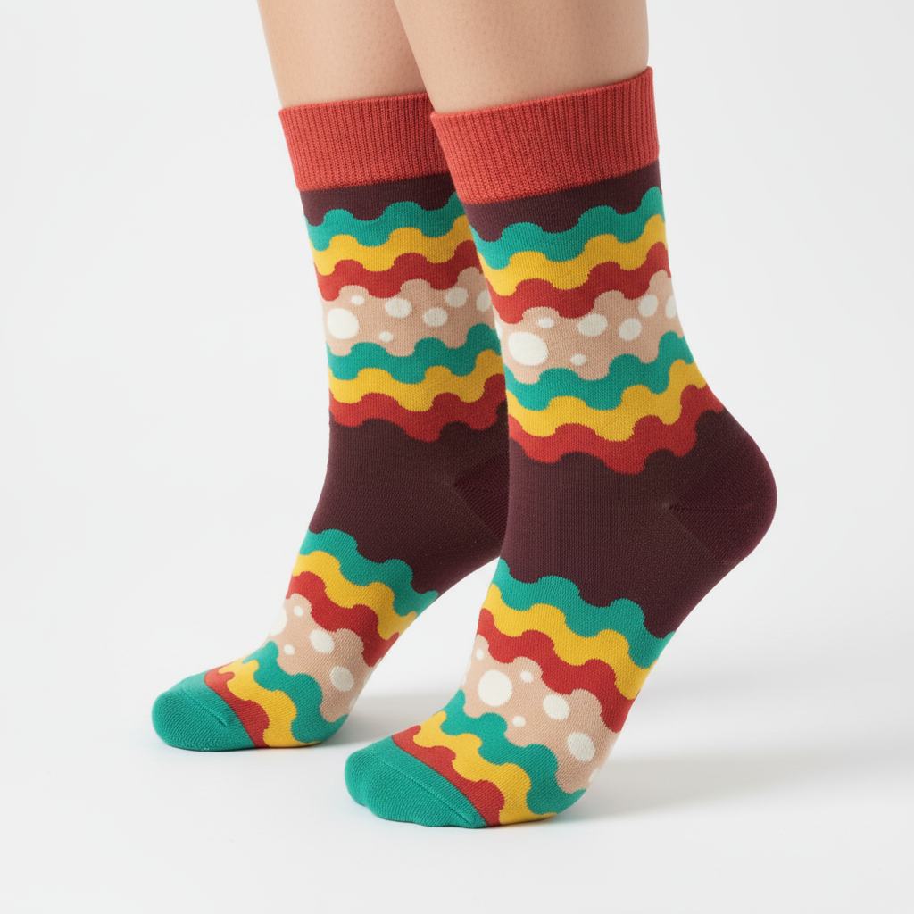quirky striped socks
