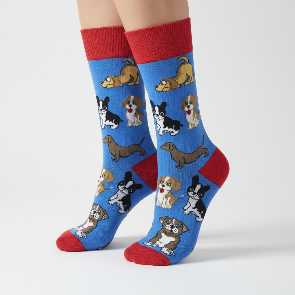 dog pattern novelty socks in Australia