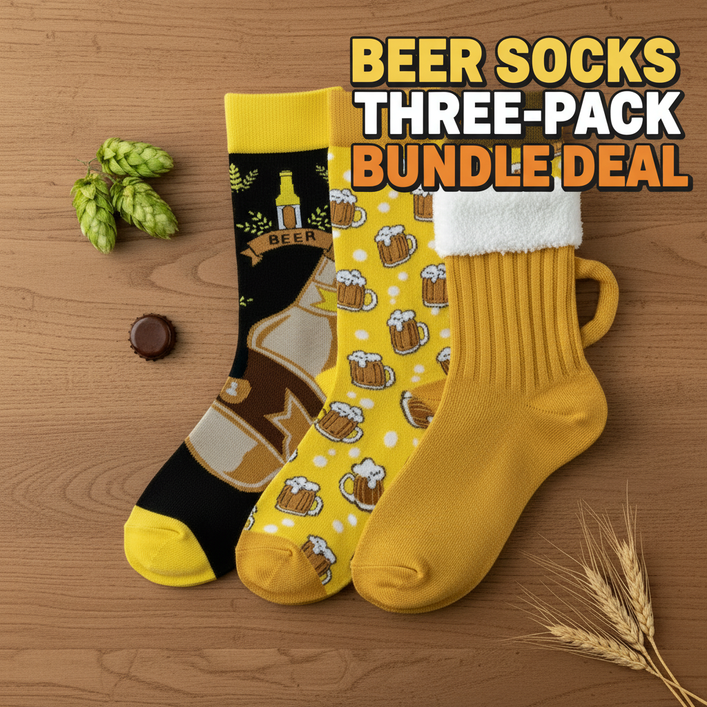 Beer Socks Three-Pack Bundle Deal