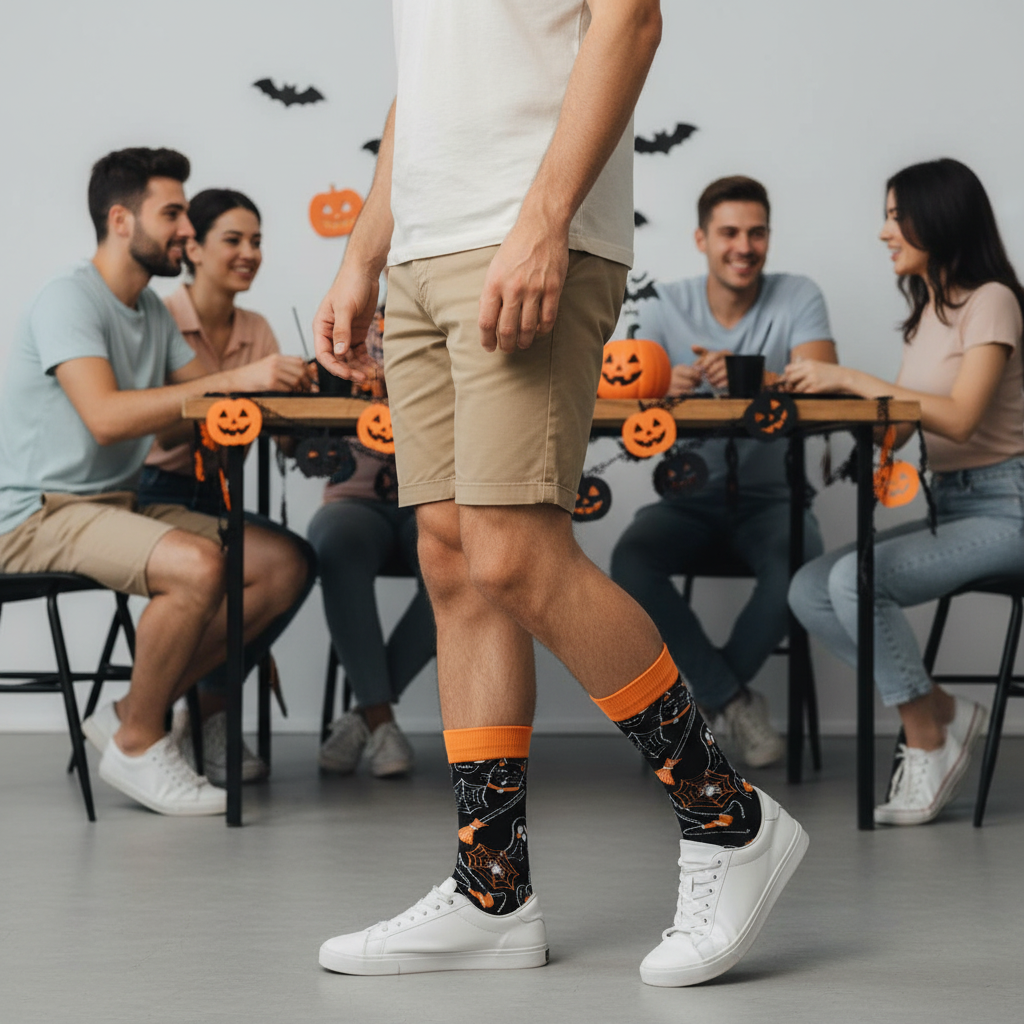 funny halloween socks