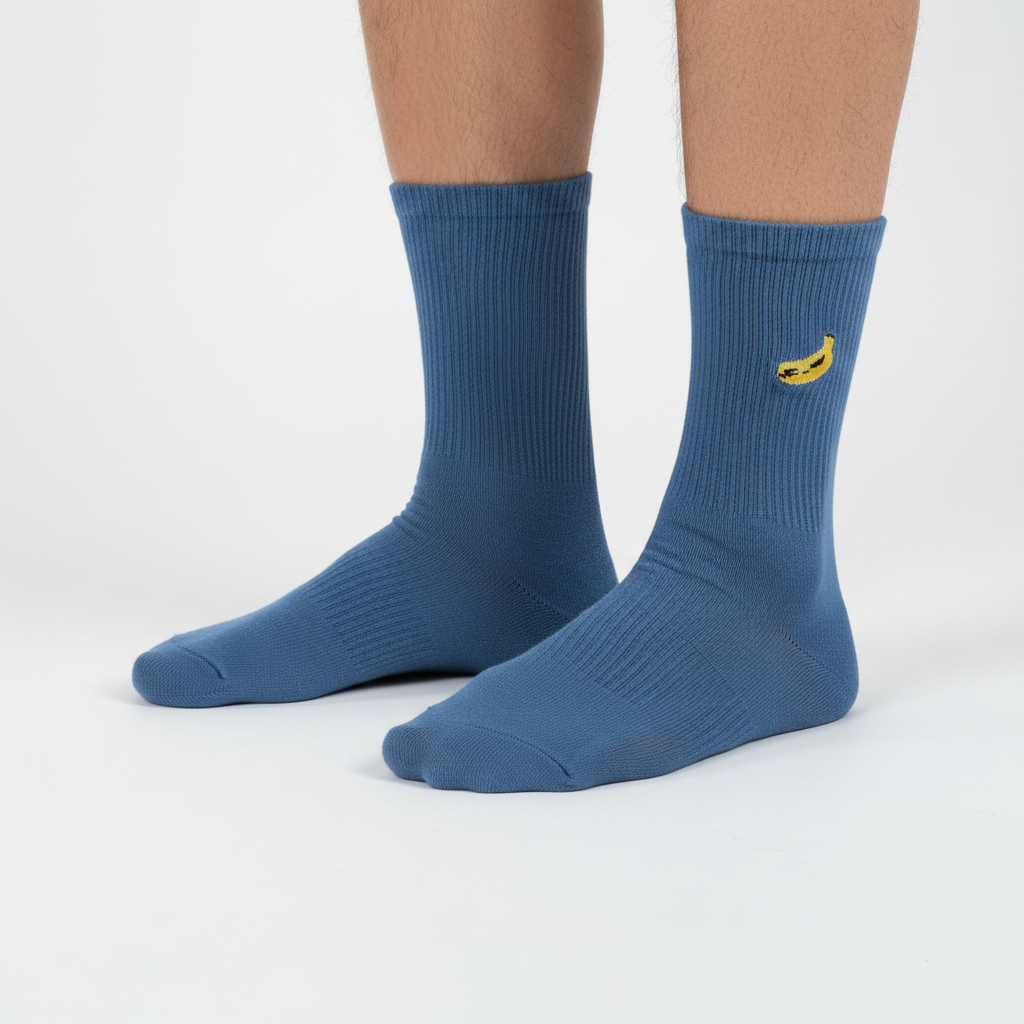 Banana themed novelty socks
