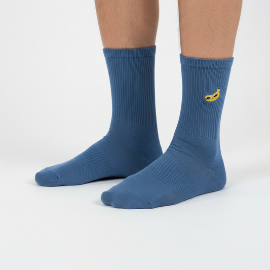 Blue Banana Socks Studio Shot