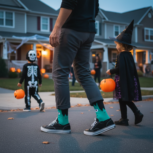 frankenstein mens halloween socks