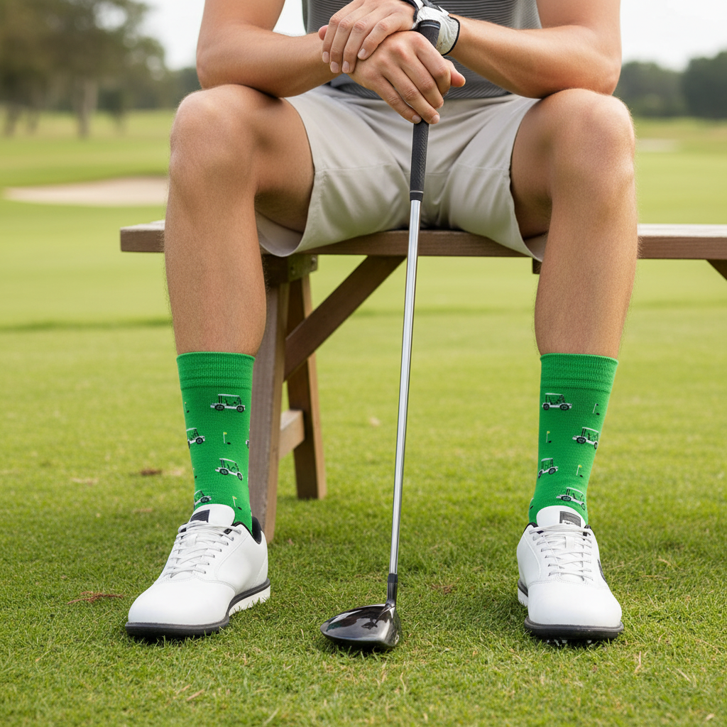 green color golf socks