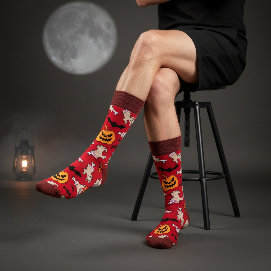 halloween socks men