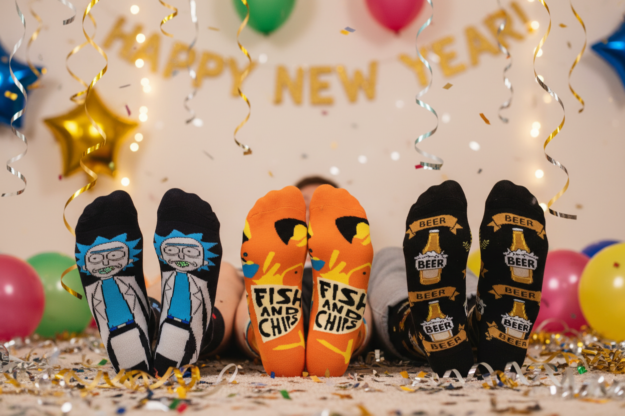 New Year's Party Banner - Three People