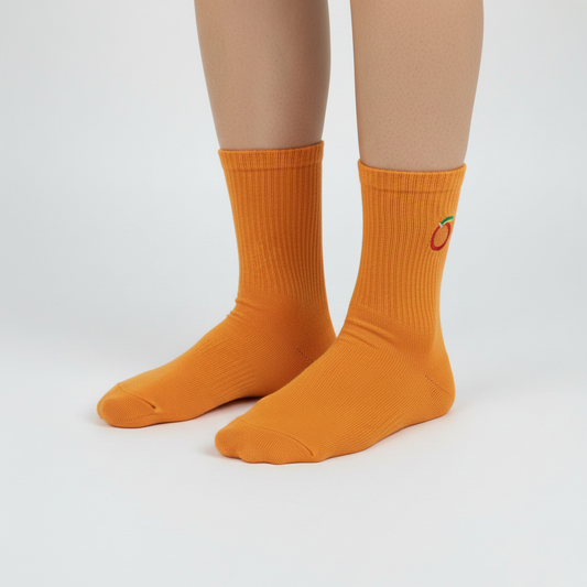 Orange fruit fun socks