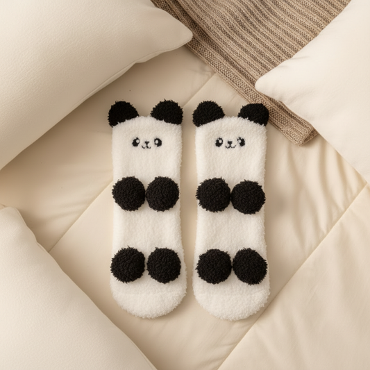 Panda Cosy Socks Pair Winter Studio Lifestyle