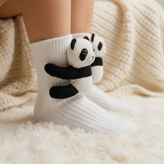 Panda animal themed novelty socks