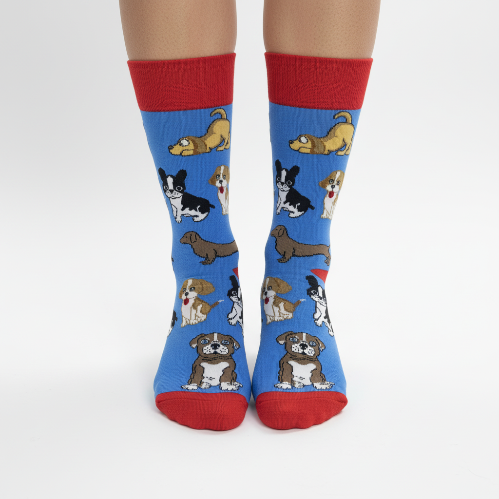 dog themed socks