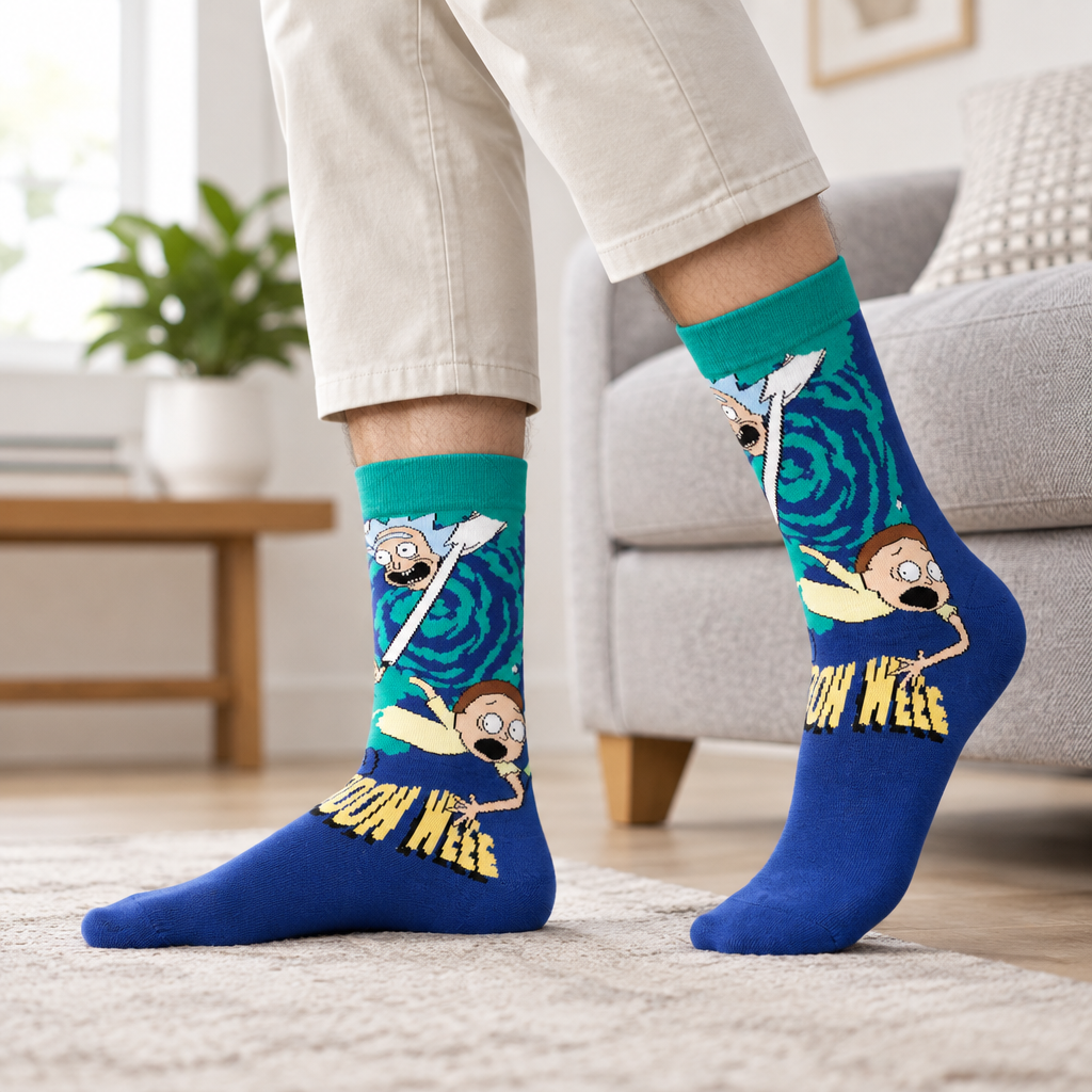 rick and morty socks australia