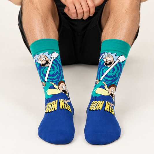 rick and morty gift socks