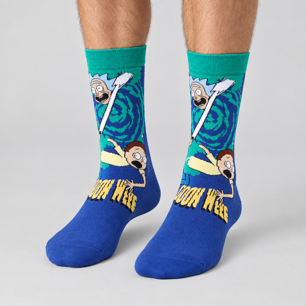 rick and morty funny socks
