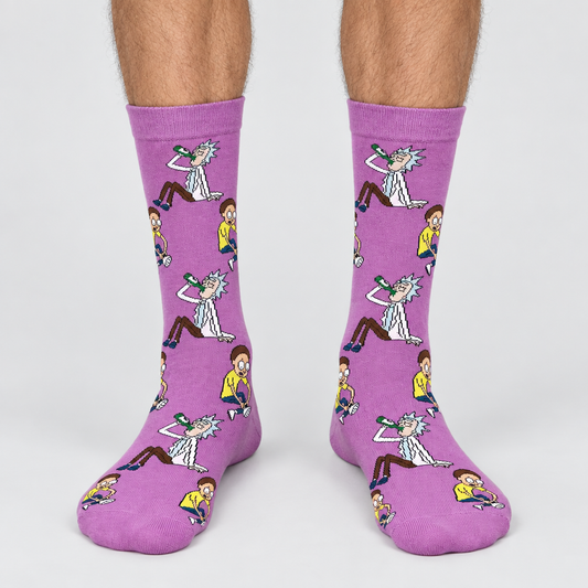 rick and morty novelty socks