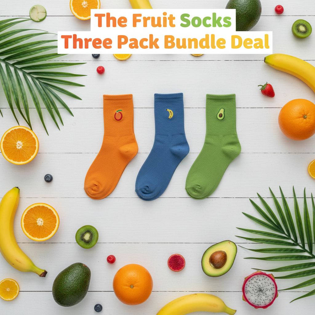 The Fruit Socks Three Pack Bundle Deal