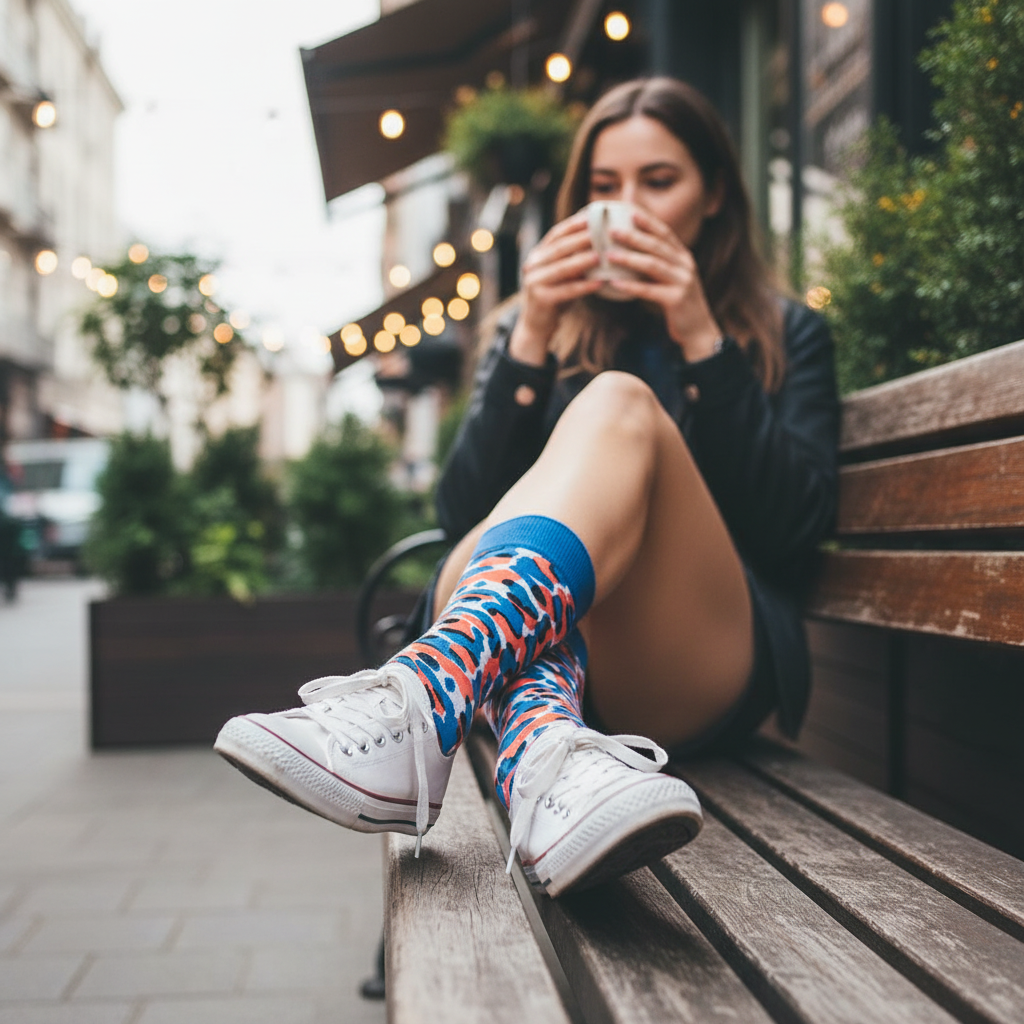 novelty leopard socks